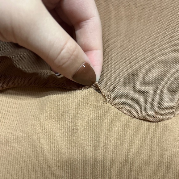 Intimately Free People Mesh Top Tan - Picture 4 of 5